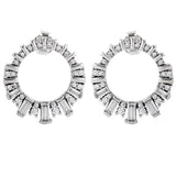925 Silver Knotted Hearts Crown Infinity Earrings for Women