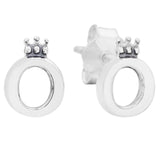 925 Silver Knotted Hearts Crown Infinity Earrings for Women