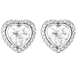 925 Silver Knotted Hearts Crown Infinity Earrings for Women