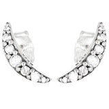 925 Silver Knotted Hearts Crown Infinity Earrings for Women
