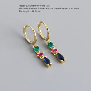 Heart Shaped Opal Stone Drop Earring