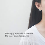 925 Silver Star Cross Tassel Ear Ring Girl Jewel