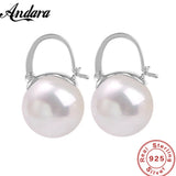 925 Silver Pearl Earring 18k Engagement Party Jewelry Gift Women