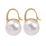 925 Silver Pearl Earring 18k Engagement Party Jewelry Gift Women