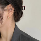 925 Silver Zircon Butterfly Flower Ear Ring