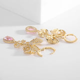 925 Silver Bowknot Yellow Drop Earrings Women Banquet Dangle Jewelry