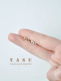 925 Silver Heart Stud Earrings Crystal Party Jewelry
