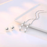 925 Silver Star Zirconia Pearl Tassel Earrings Ear Line pendientes brincos