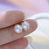 925 Sterling Silver Earrings Base for 7-8mm Pearls