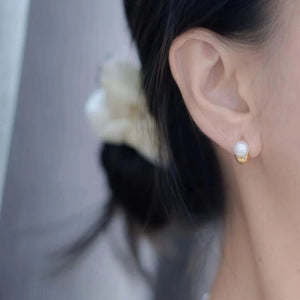 925 Sterling Silver Earrings Base for 7-8mm Pearls