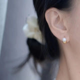 925 Sterling Silver Earrings Base for 7-8mm Pearls