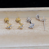 925 Sterling Silver Earrings Base for 8-10mm Pearls
