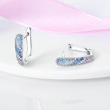 925 Silver Butterfly Moon Star Earrings Women