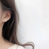 925 Silver Panda Bee Daisy Earrings Asymmetrical Star Moon Dinosaur Jewelry