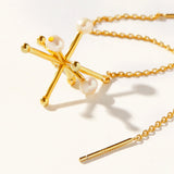 925 Silver Flower Cluster Pearl Drop Earrings