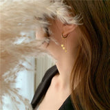 925 Silver Stars Tassel Long Drop Earrings for Women
