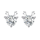 925 Sterling Silver Earrings Female Temperament Korea Mini Small Ear Bones and S