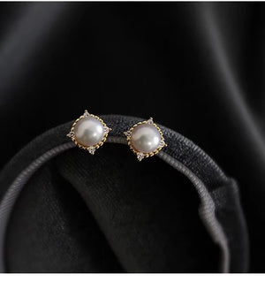925 Silver Earrings Base for Pearls Beads Agate Jade Crystal