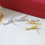 925 Silver Earrings Findings Crystal 3 pairs/lot
