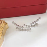 925 Silver Earrings Findings Crystal 3 pairs/lot