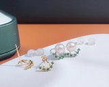 925 Silver Earring Findings for Pearls Agate Stones 10 pairs