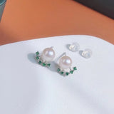 925 Silver Earring Findings for Pearls Agate Stones 10 pairs