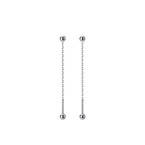 925 Sterling Silver Earrings For Women Stud Chain