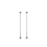 925 Sterling Silver Earrings For Women Stud Chain