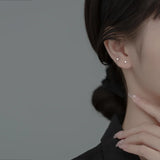 925 Silver Stud Earrings for Women Round Small