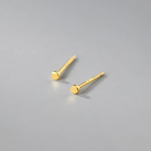 925 Silver Stud Earrings for Women Round Small