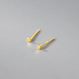 925 Silver Stud Earrings for Women Round Small