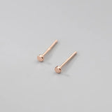 925 Silver Stud Earrings for Women Round Small