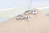 925 Silver Earrings CZ Drop Earrings For Women
