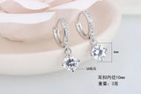 925 Silver Earrings CZ Zirconia Drop Earrings For Women S-E401