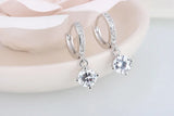 925 Silver Earrings CZ Zirconia Drop Earrings For Women S-E401