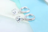 925 Silver Earrings CZ Zirconia Drop Earrings For Women S-E401