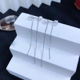 925 Silver Earring Mount Findings for Pearls Agate Crystal Stones