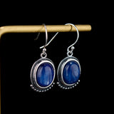 925 Sterling Silver Natural Kyanite Earrings for Women