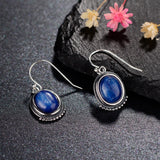 925 Sterling Silver Natural Kyanite Earrings for Women