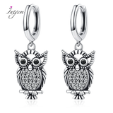 925 Silver Owl Drop Earrings Party Jewelry Women Gift