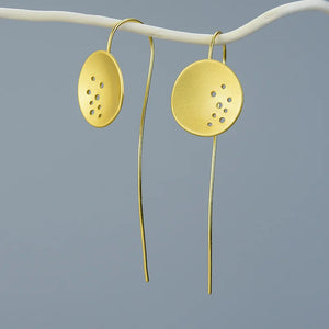 925 Silver Earrings Personality Long Silver Earrings Originality
