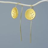 925 Silver Earrings Personality Long Silver Earrings Originality