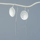 925 Silver Earrings Personality Long Silver Earrings Originality