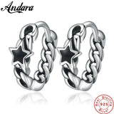 925 Silver Pentagram Earrings for Women & Men