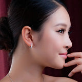 925 Silver Single Row Zircon Earrings