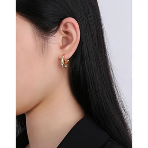 925 Silver Pearl Ring Earrings Personality