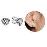 925 Silver Starfish Asymmetric Stud Earrings For Women Gift