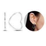 925 Silver Starfish Asymmetric Stud Earrings Women Gift S925 Jewelry