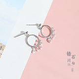 925 Silver Tassel Earrings for Women Stud Earrings Lady Jewelry