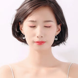 925 Silver Tassel Earrings for Women Stud Earrings Lady Jewelry